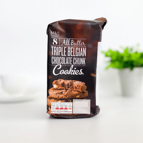 M & S Food All Butter Triple Belgian Chocolate Chunk Cookies