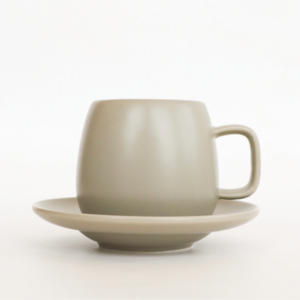 T2 Hugo Cup and Saucer Grey
