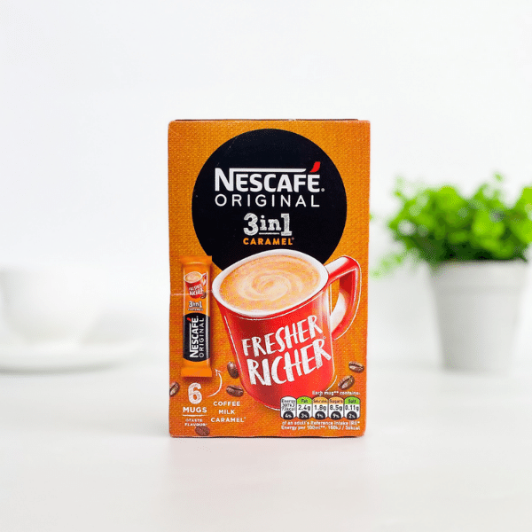 nescafe 3 in 1 caramel sachets