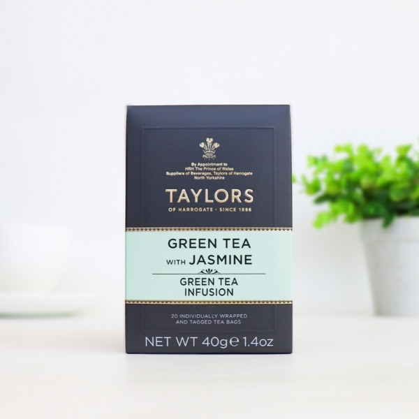 Taylors of Harrogate Green Tea with Jasmine 20 envelopes Tea At Heart