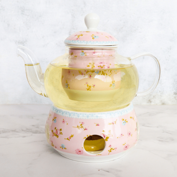 Teapot with Warmer Set Tea At Heart