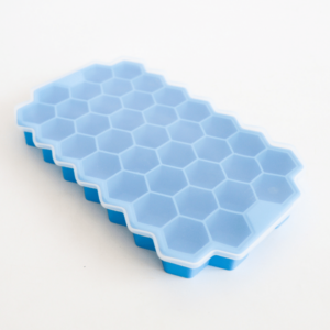 honeycomb ice tray blue