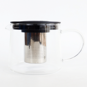 Plastic Lid Glass Teapot 1