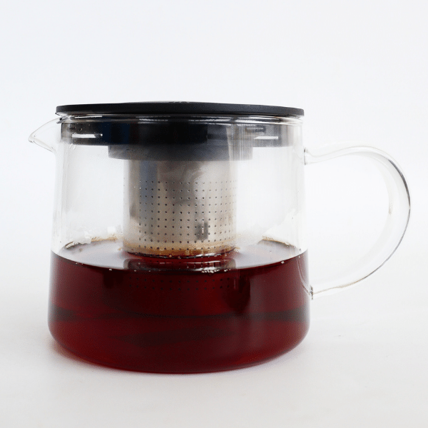 Glass Teapot with Stainless Steel Infuser (Plastic Lid) Tea At Heart