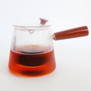 Ribbed Glass Teapot
