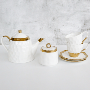 Porcelain Tea for Two set (Gold details) 1